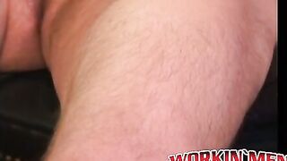 Hairy amateur makes his dick rock hard and masturbates solo