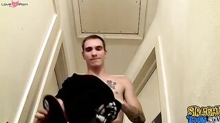 We love seeing straight thug Cherokee enjoying his cock
