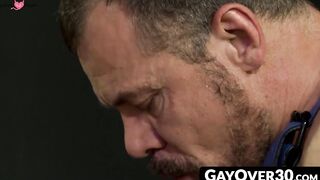GayOver30.com - Dek spreads his ass wide so Max can see how deep he is going inside