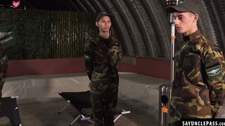 Hygiene check turns to foursome with Felix Harris and other cadets