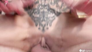 Mature With Tattoos In Hardcore Cowgirl Action - AGEDLOVE