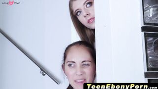 TeenEbonyPorn.com - Noemie Bilas gets pounded by bareback white prick