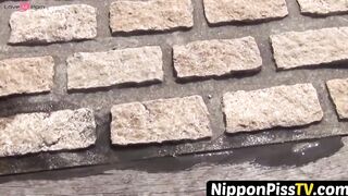 NipponPissTV.com - Japanese babes filmed peeing all around town in public