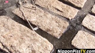 NipponPissTV.com - Japanese babes filmed peeing all around town in public