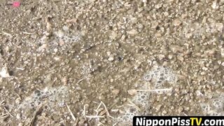 NipponPissTV.com - Japanese babes filmed peeing all around town in public