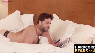 HardcoreBears.com - Mature hairy bear ass fucks curious young cub from behind deeply