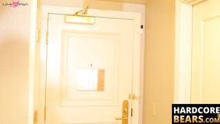 HardcoreBears.com - Mature hairy bear ass fucks curious young cub from behind deeply