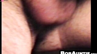 BobAuntie.com - Jerking off homemade style with a hairy guy with big hands intensely
