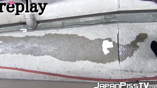 Hairy pussy asian babes hidden camera close up pissing