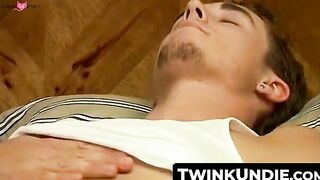 TwinkUndie.com - Kelly Cooper's solo masturbation and powerful orgasm