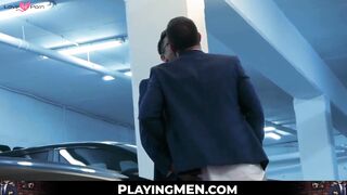 PlayingMen.com - Elegant men bang each other's asses after hard day at work with deep