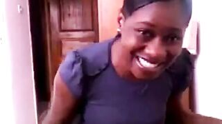 Ghanaian Bridget Strips and Shows Hairy Pussy on Webcam