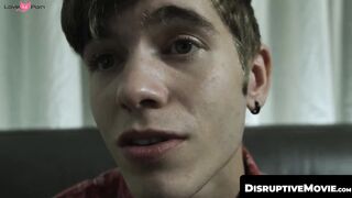 DisruptiveMovie.com - Twinks Hoss Kado and Levi Rhodes cover jock Kyle Connors' face