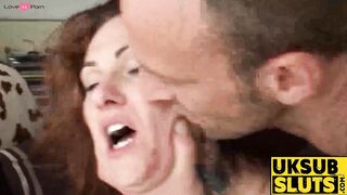 UKSubSluts.com - Tattooed Tallulah's tight anus nailed roughly with passion