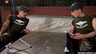 Felix Harris and Gabriel Chiappe and their jerking off training