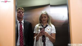 Frisky Freeuse Elevator Ride