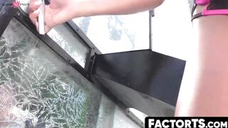 FactorTS.com - Eager ladyboy takes cock bareback after sucking it hard