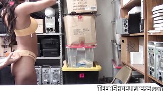 Teen ravaged and facialized as punishment for shoplifting
