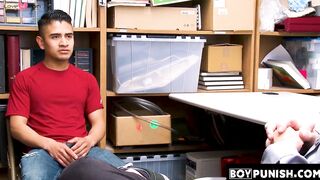 BoyPunish.com - Young Latino's devastating raw fuck by a security officer's bare, fat