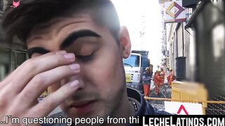 LecheLatinos.com - Handsome Latino takes a raw cock in his ass before getting paid