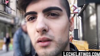 LecheLatinos.com - Handsome Latino takes a raw cock in his ass before getting paid