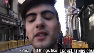 LecheLatinos.com - Handsome Latino takes a raw cock in his ass before getting paid