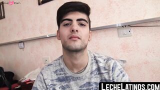 LecheLatinos.com - Handsome Latino takes a raw cock in his ass before getting paid