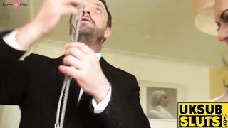 UKSubSluts.com - Busty MILF Harley Sin's mouth and pussy fucked hard and fast