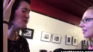Dominant Maggie Mayhem ROUGHLY PENETRATES Sadie Lunes hairy pussy