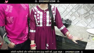 Indian Desi Bhabhi Fucked Hard by Her Devar in Kitchen
