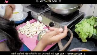 Indian Girl Has Hard Sex in Kitchen