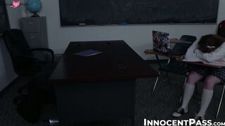 Brunette River Fox wont report what I did after puncturing her pussy with my erect ne