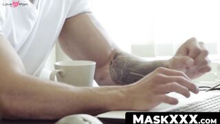 MaskXXX.com - Homosexual demigod Angelo Godshack working out and wanking with ease