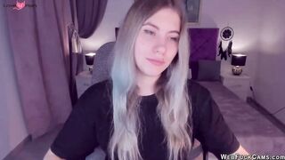Big tits blonde teen fingers pussy