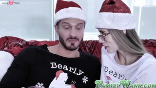 Young Ariana Marie jizzed on after hardcore stepdad pounding