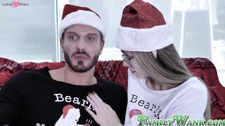Young Ariana Marie jizzed on after hardcore stepdad pounding