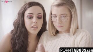 PornTaboos.com - Nerdy young beauty sucks and fucks a thick forbidden cock eagerly