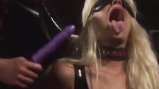 PussyCatsLatex.com - Redhead domina's mega dildo discipline for lesbian sub