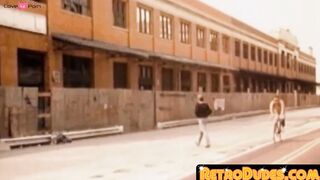 RetroDudes.com - Old school homo breeds intensely after sensual blowjob