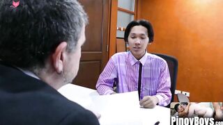 PinoyBoys.com - Daddy and Asian twink Freddy's wild sex adventure in the conference r