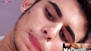 MachoIO.com - He loves to gobble up a massive schlong and getting spunked