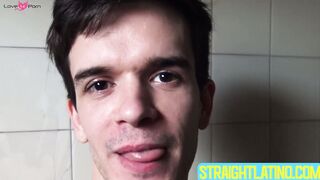 Attractive twink Sebastian skillfully used his tongue to play with my thick rod