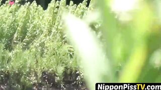 NipponPissTV.com - Japanese schoolgirls go to their favorite place to pee outdoors