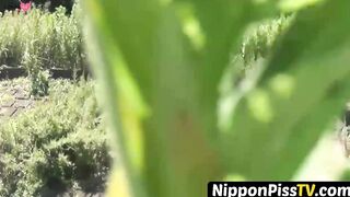 NipponPissTV.com - Japanese schoolgirls go to their favorite place to pee outdoors