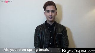 BoyzJapan.com - Gay Japanese student interviewed and jerks off till cumshot