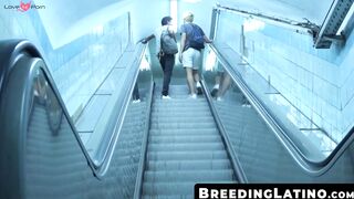 BreedingLatino.com - Young Latino sprays cum while riding big bare cock