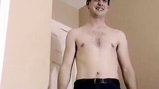 JoeSchmoeXXX.com - Straight guy Chris shows off his solo skills in his bedroom