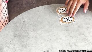 I lost my pussy at cards so that he would rip my tights and insert his dick
