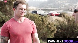 RawNextDoor.com - Sir Jet and Markie More's raw bareback muscle stud action unleashed