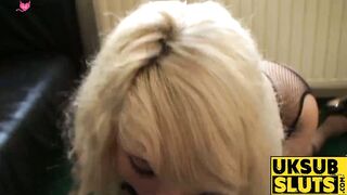 UKSubSluts.com - Nora Barcelona's deepthroat and hard slamming passion play